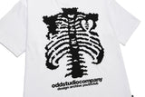 Skull Pixel Graphic Oversized Fit T-shirt