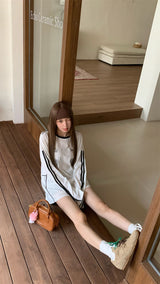 ユニフォームボックスホワイトロングスリーブTシャツ