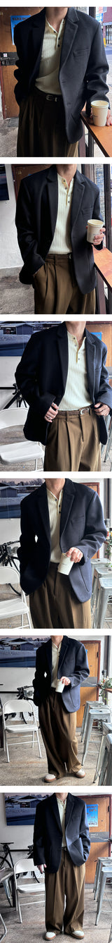 [MUSCLE FIT] Golgi muscle fit henry neck knit(4color)