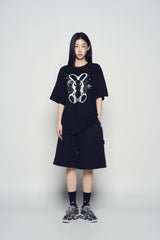 25SS SOLO RABBIT ALIEN SHORT SLEEVE T-SHIRT BLACK