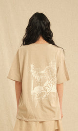 グランマカートゥーンTシャツ ベージュ