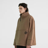 Cotton Napping Turtle String Sweat Shirt - BEIGE