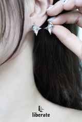 Crushed Square Cubic Earring