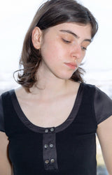 T/T Henry button top (black)
