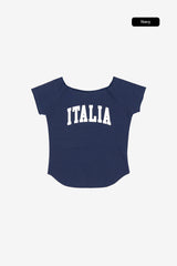 Italia applique raglan tee