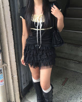 Daisy shirring T