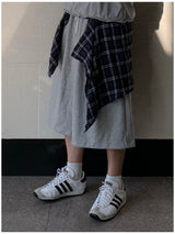 Rayo Check Layered Bermuda Pants
