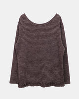 Herin Stripe Frill Long Sleeve T-Shirt