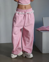 レビットフリルレースジョガーパンツ