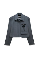MILD CROP BLAZER / CHARCOAL