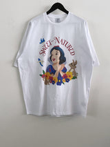 スノーホワイトプリンテッドオーバーサイズフィットショートスリーブTシャツ 1 カラー