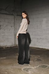 vt denim pants (black)