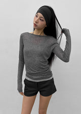 [MADE] Karen Off-shoulder Tencel Long Sleeve Tee