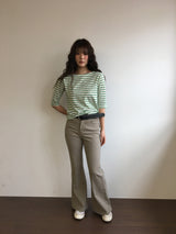 [SET]アーデンブーツカットパンツ + ベルト (3color)