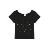 Stud Short Tee - Black