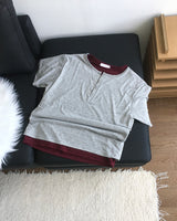 Clo Layered Buckle Short Sleeve T