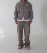 [UNISEX] Vintage Washing Hooded Jumper