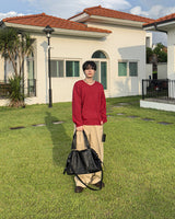 Washable Basic V-neck Knit
