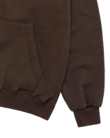 25FW ベーシックロゴナッピングフーディー ダークブラウン