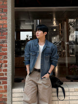 Ain denim trucker jacket