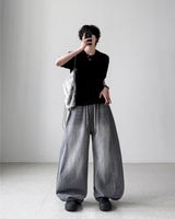 Bagger Gray Balloon Denim