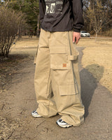 Utility Patch Wide Cargo Pants