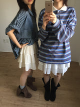 Floral Mini Ruffle Skirt (3color)