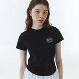 Shape Logo Slim Span T-Shirt Black