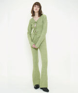 COLOR KNIT FLARE PANTS