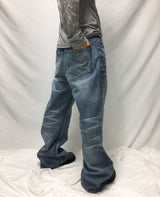 5-Button Fly Flared Denim Pants