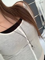 Nomad Ring Leather Necklace