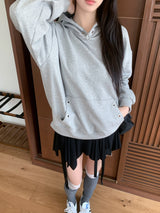 Nasty Unbalanced Shirring Skirt Leggings