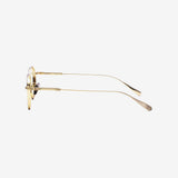 Knouun Square titanium glasses CODE. 102. A Yellow Glod
