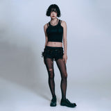 ENE See-through Sleeveless - BLACK