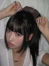 IDMT pop scrunchie (Brown)