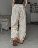 Blend stitch balloon banding pants