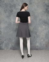 Triclipse Embroidered U-Neck T-Shirt Black
