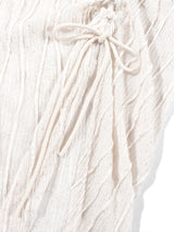  LAYERED STRAP LONG SKIRT _ Ivory 