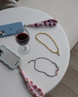 【MADE】Custom Letter Paper Clip Freshwater Pearl Necklace( 3 words)