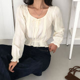[MADE] ロワー, フリルロングスリーブブラウス