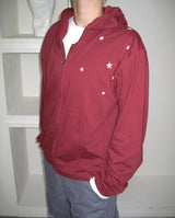 Vintage Star Cropped Zip-Up Hoodie (4c)