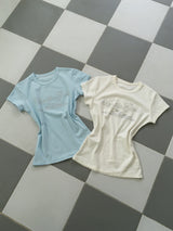 Vanilla Lettering Short-Sleeve T-Shirt