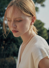 [925 silver] Deux.silver.99 / ピーナッツソングピアス (ゴールド)