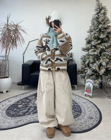 Bedin Nordic Toggle Knit Cardigan