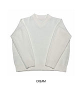 [U-BASIC] Rio basic loose fit V-neck knitwear