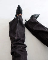 Cold stud skinny bootcut jeans