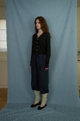 Stripe easy pants_navy