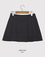 [SHOPPERMADE] プレッピースタイルプリーツミニスカート (2カラー)