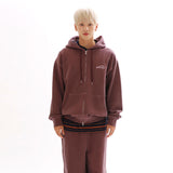HEARTFELT P/G HOODY ZIP_BURGUNDY