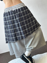 Tata Check Layered Over Long Bermuda 3Color